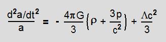Equation 2: General relativity description of the universe
